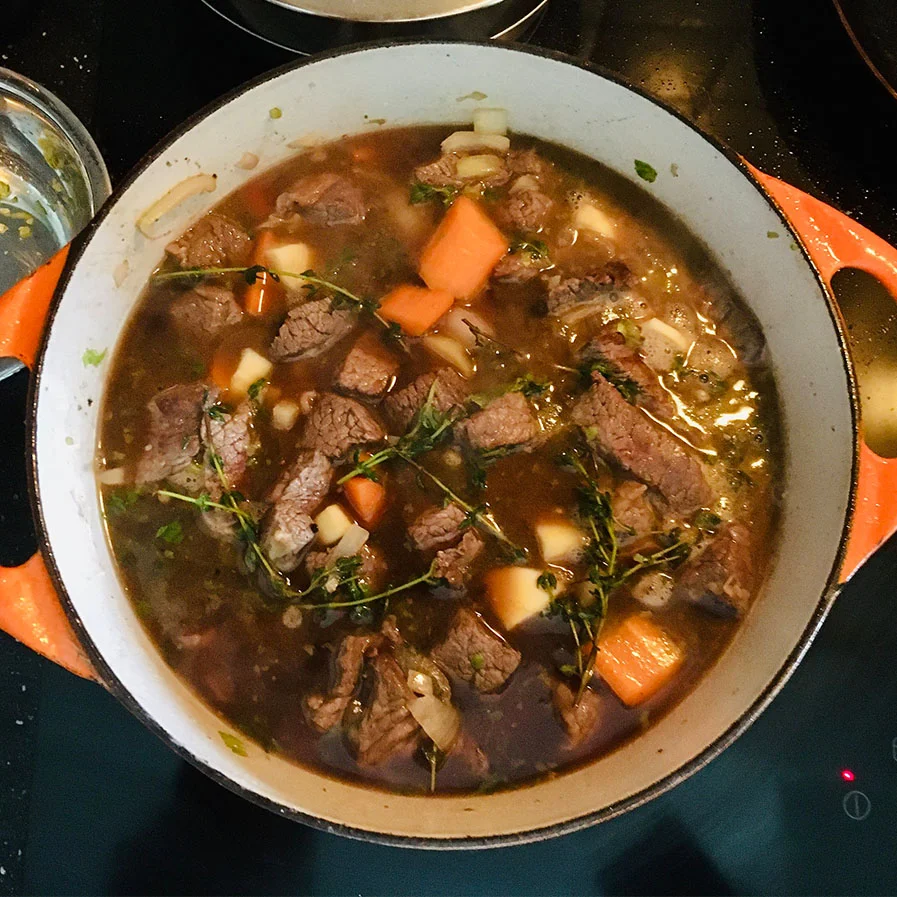 Beef and Guiness Stew with thyme by Florian106