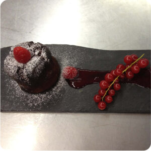 Chocolate Fondant with Berries