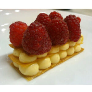 Raspberries on Custard Sandwich