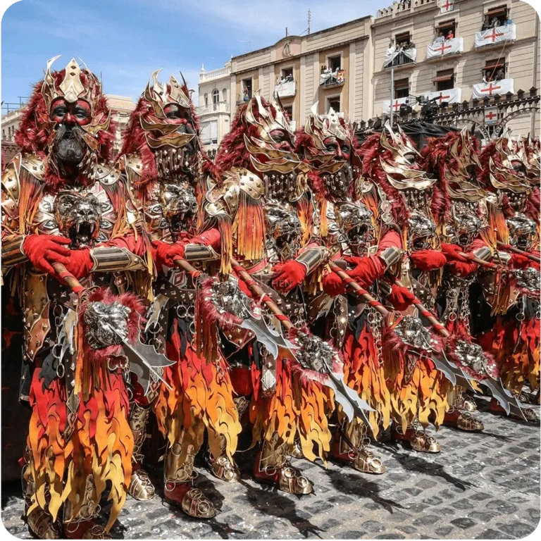 "Moors and Christians" yearly "reconquista" celebration