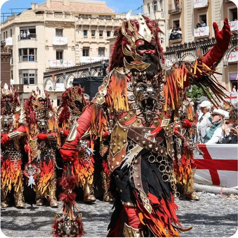 "Moors and Christians" yearly "reconquista" celebration